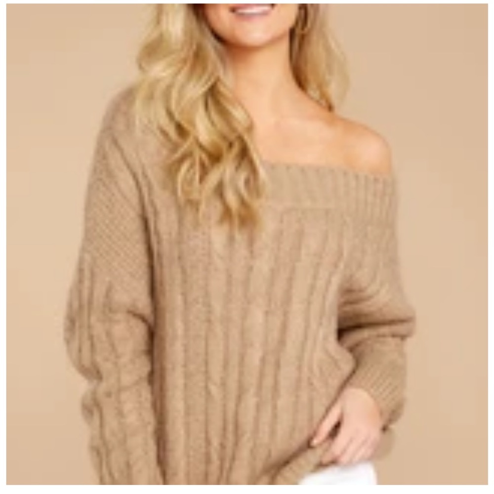 Off the shoulder sweater